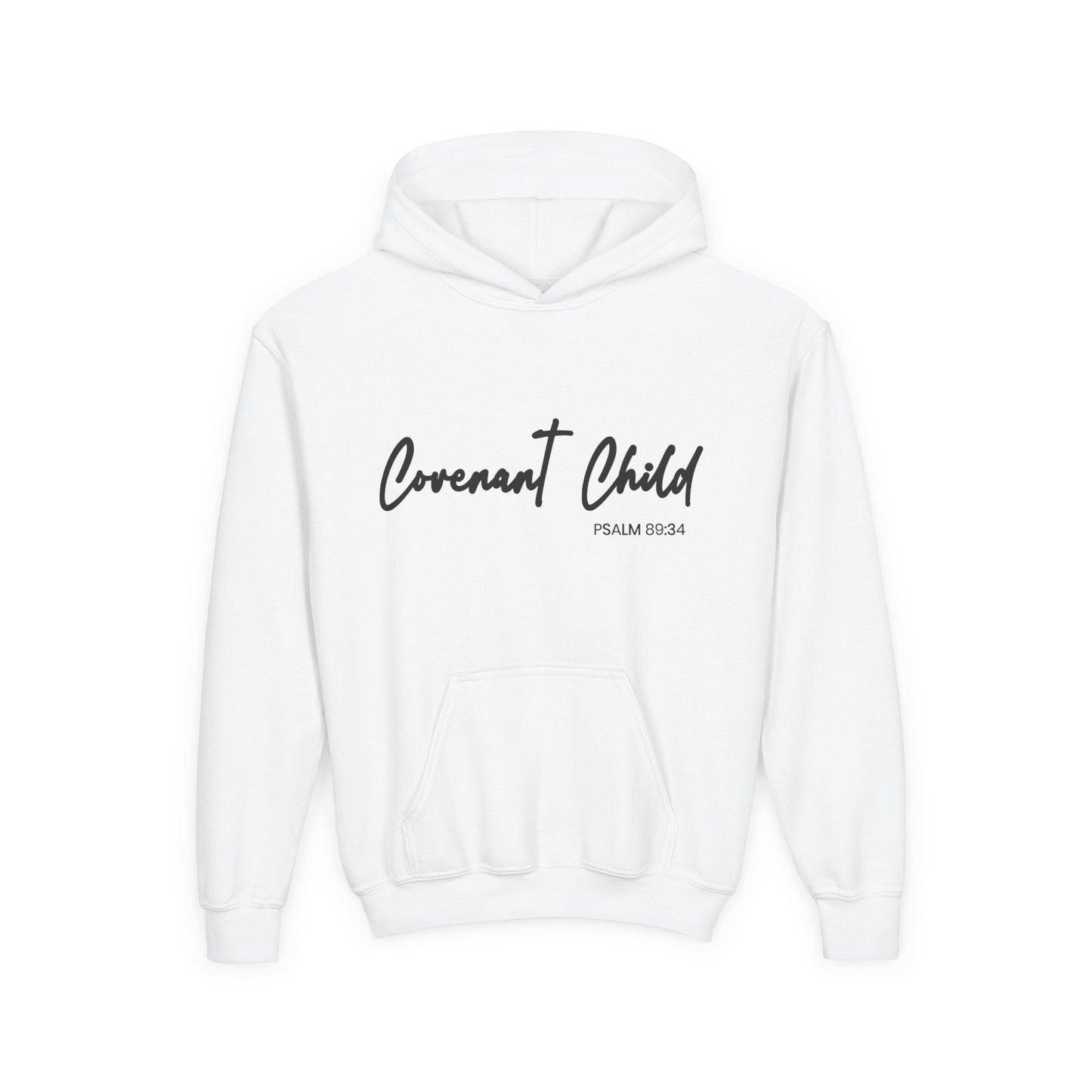 God Promised. I Believe It. ™ Youth Hoodie - Covenant-Inspired Faithwear