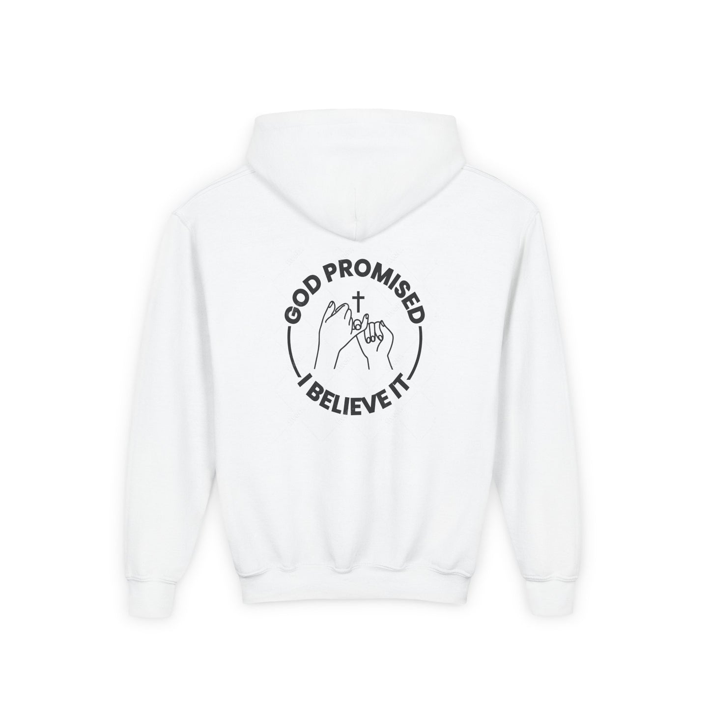God Promised. I Believe It. ™ Youth Hoodie - Covenant-Inspired Faithwear